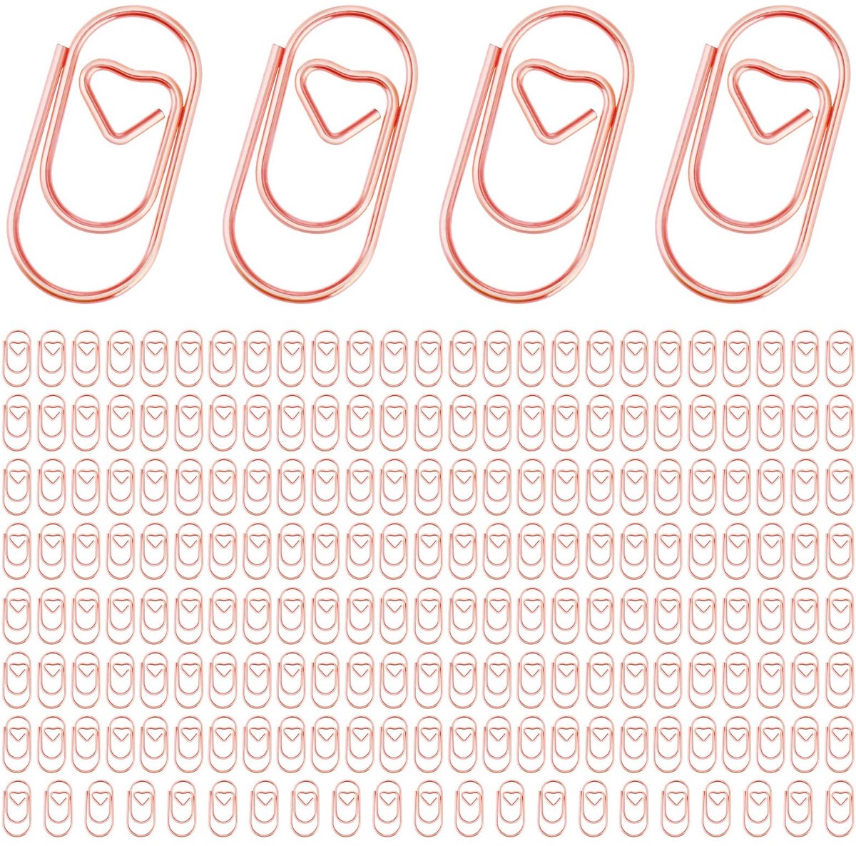 Solidchoice - Creatieve Mini Paperclips in Hartvorm - 200 Stuks