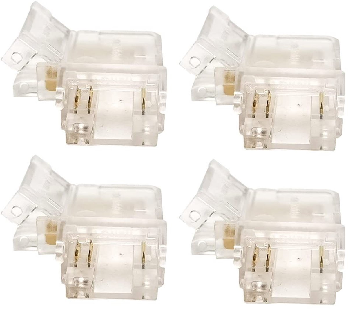 Solidchoice - Transparante L-vormige Connector Kit voor LED Strips
