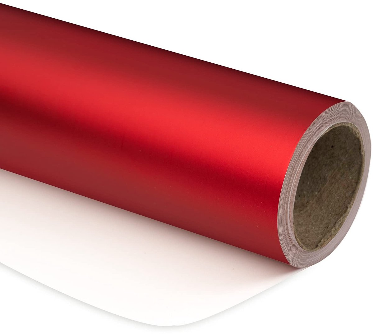Solidchoice - Rood Metallic Inpakpapier 44cm x 10m voor Feestelijke Gelegenheden