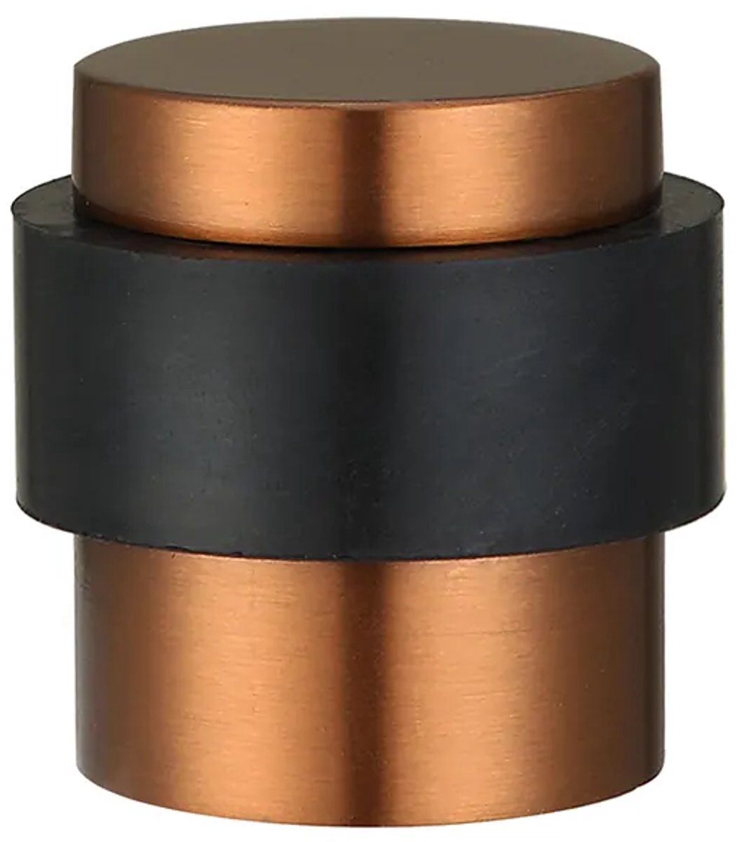 Deurstopper voor vloermontage 25x30mm brons geborsteld PVD gecoat