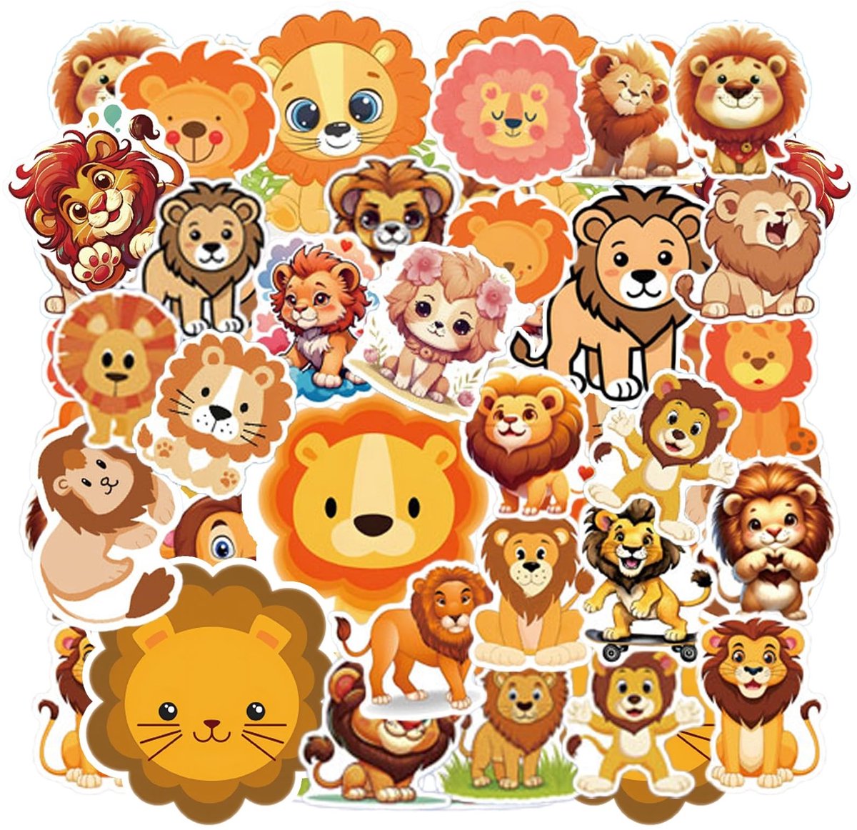 Solidchoice - 110 Stuks Dierlijke Stickers voor Kinderen, Geschikt voor Persoonlijke Voorwerpen