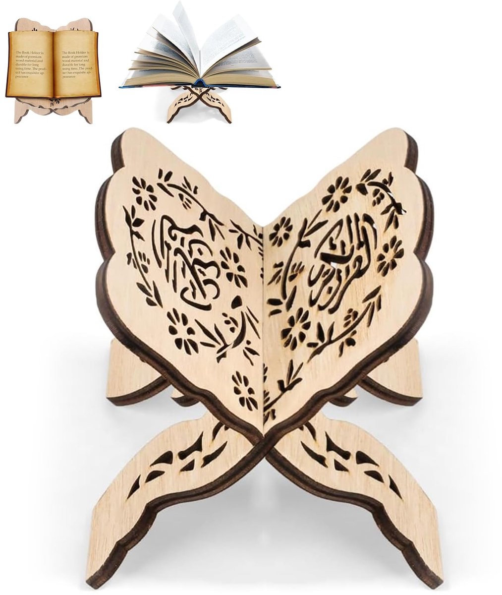 Solidchoice - Houten Boekhouder voor Kookboeken en Quran
