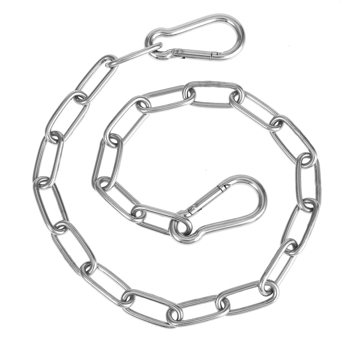Solidchoice - 0.6 m RVS Ketting met Karabijnhaak voor Tuinhekken en Activiteiten