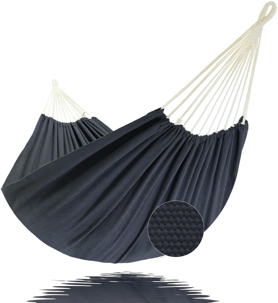 Solidchoice - XXL Outdoor Hammock voor 2 Personen - Donkergrijs