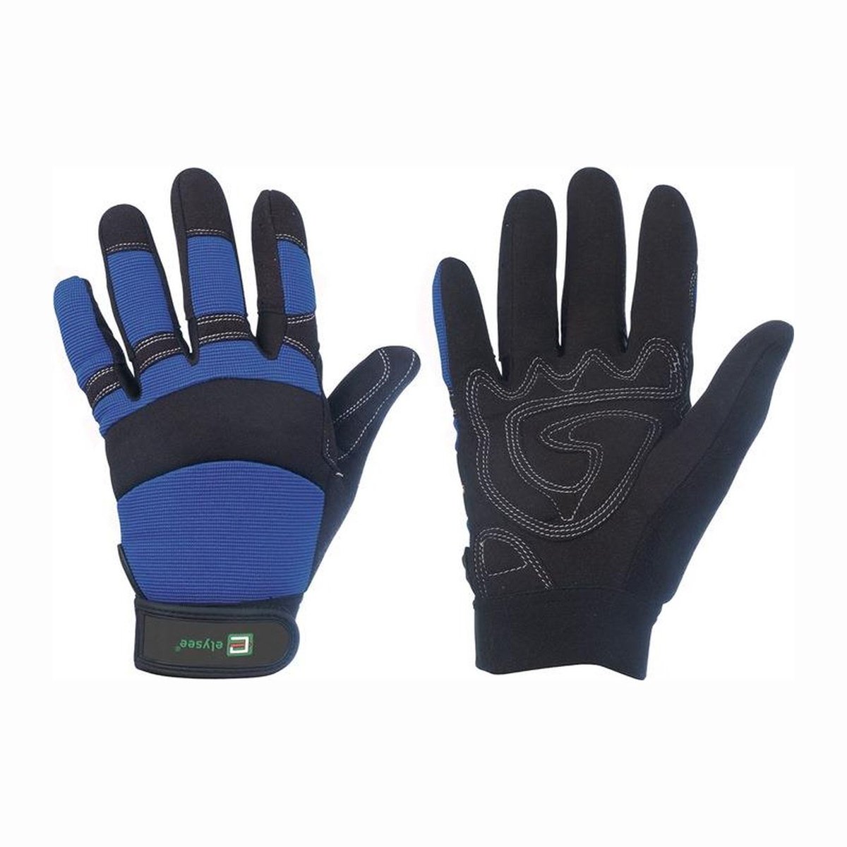 ELYSEE 1 Paar Kunstleren Handschoenen Master zwart / blauw Mt. 9 - 0870-09H