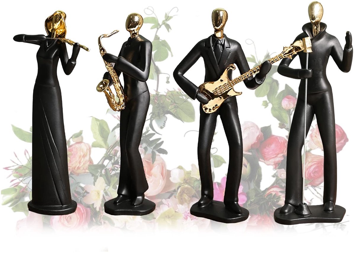 Solidchoice - Creatieve Handgemaakte Muzikanten Beeldjes, Violin Meisje Figurine