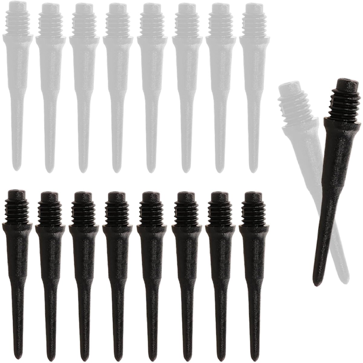 Solidchoice - 100 Stuks Premium Plastic Dart Tips voor Soft Darts