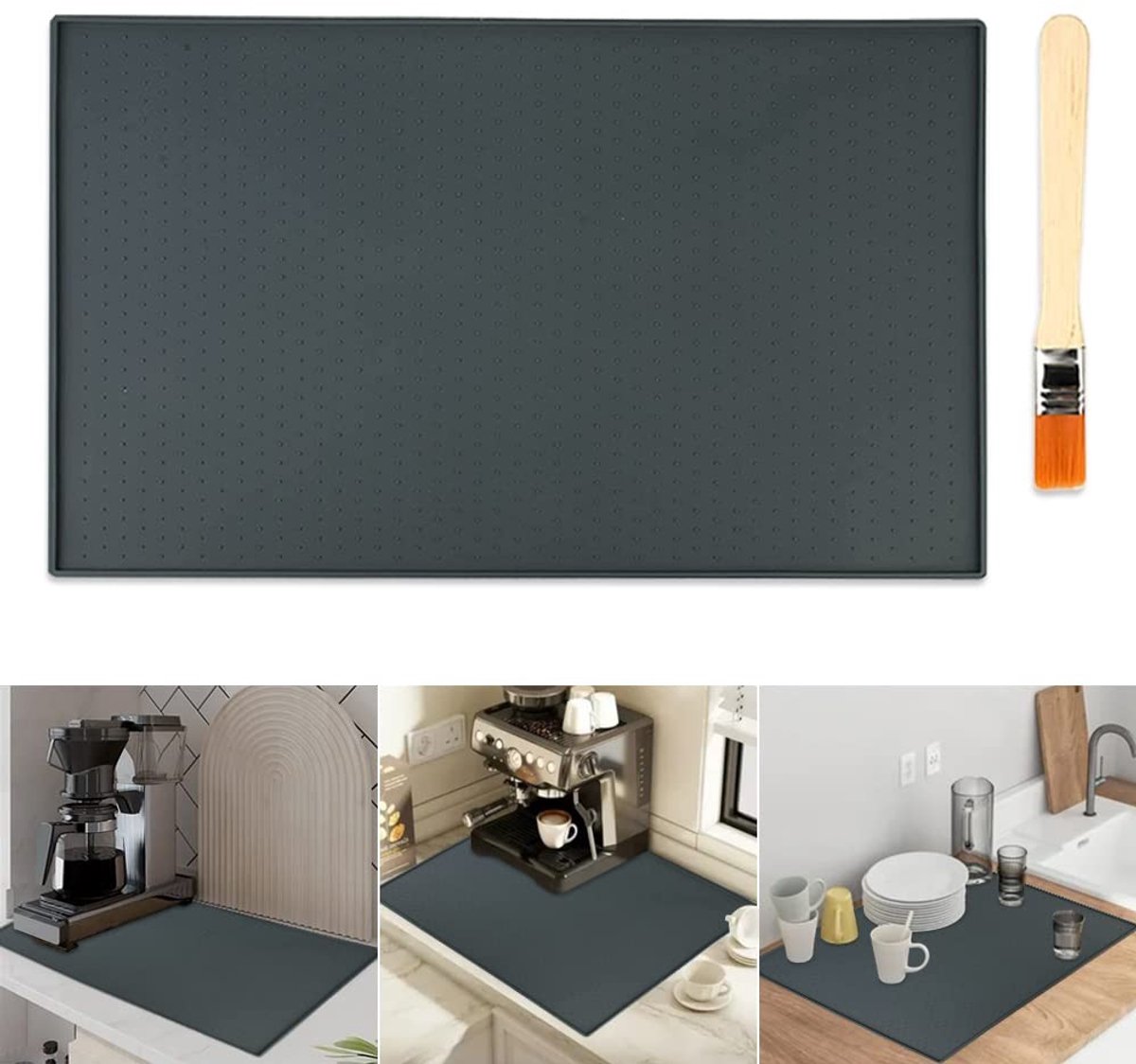 Solidchoice - Silicone Mat voor Koffiezetapparaat, 48 x 30 cm