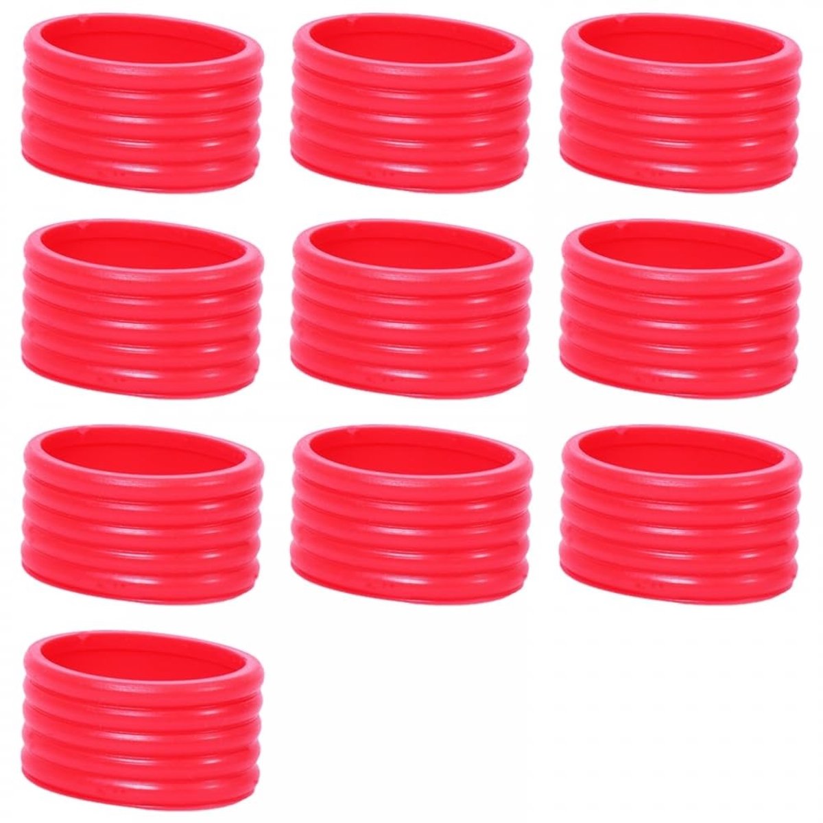 Solidchoice - 10/15 Stuks Tennisrackets Gripring - Antislip Siliconen Greepring