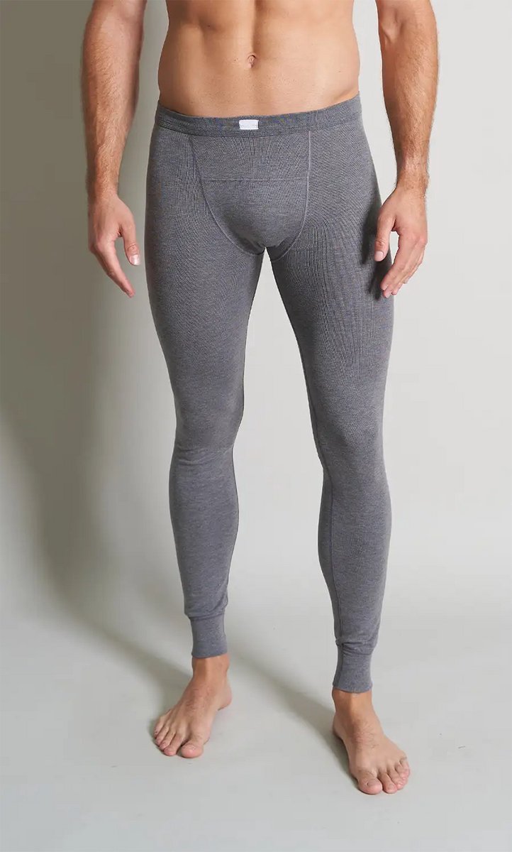 CECEBA Thermo Sport Heren lange warme Onderbroek - Grijs