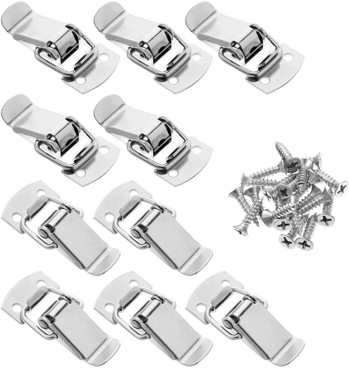 Solidchoice - Set van 10 RVS Klemmen met Schroeven voor Kasten en Lades