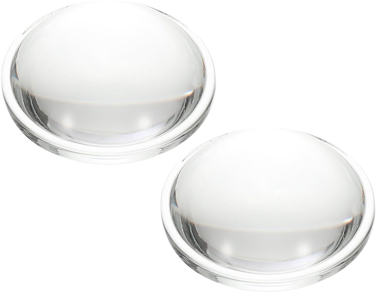 Solidchoice - 2 Stuks Platte Convexe Lenzen van Borosilicaatglas voor Verlichting