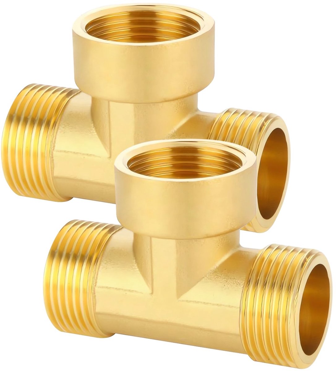 Solidchoice - Messing T-Verbindingsstuk 90° voor Drinkwater