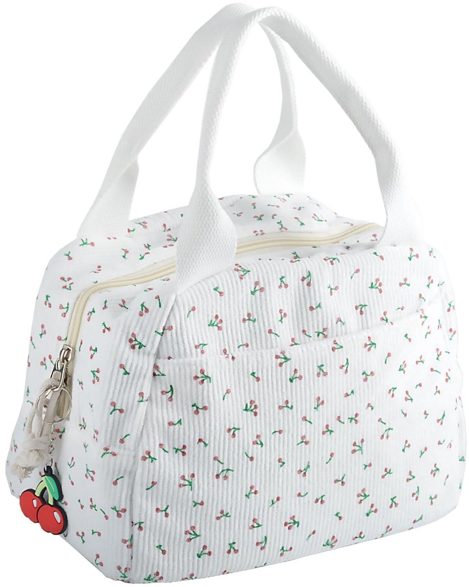 Solidchoice - Geïsoleerde Lunchtas met Kersenprint - Lekvrije Tas voor Werk en School