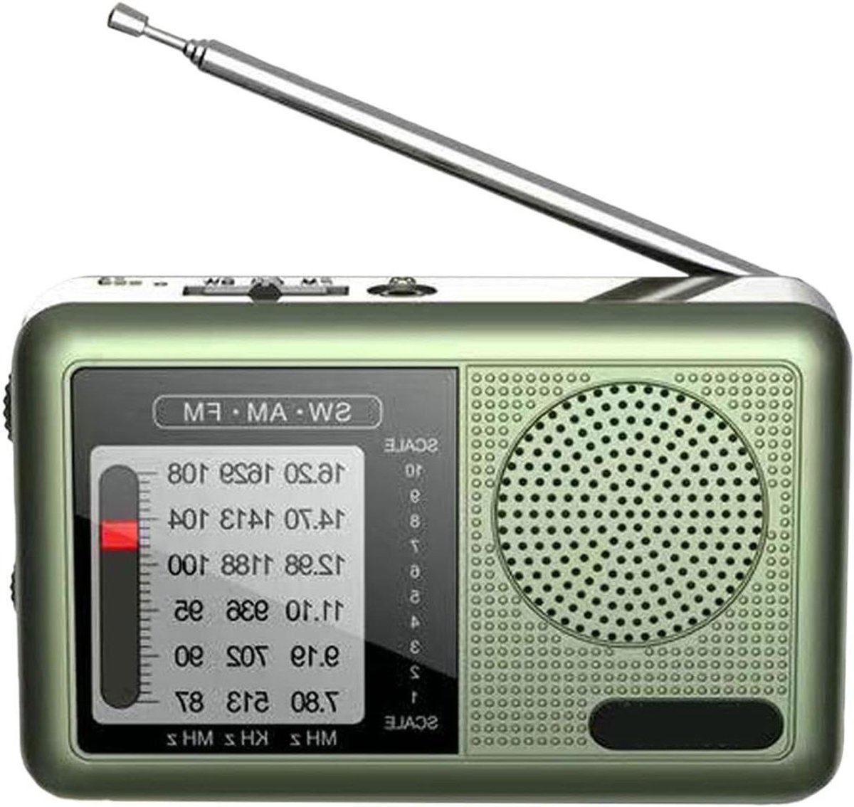 Draagbare Kortegolf Radio - Oplaadbare Weer Radio - Buiten Luisteren - Volledige Spectrum Ontvangst