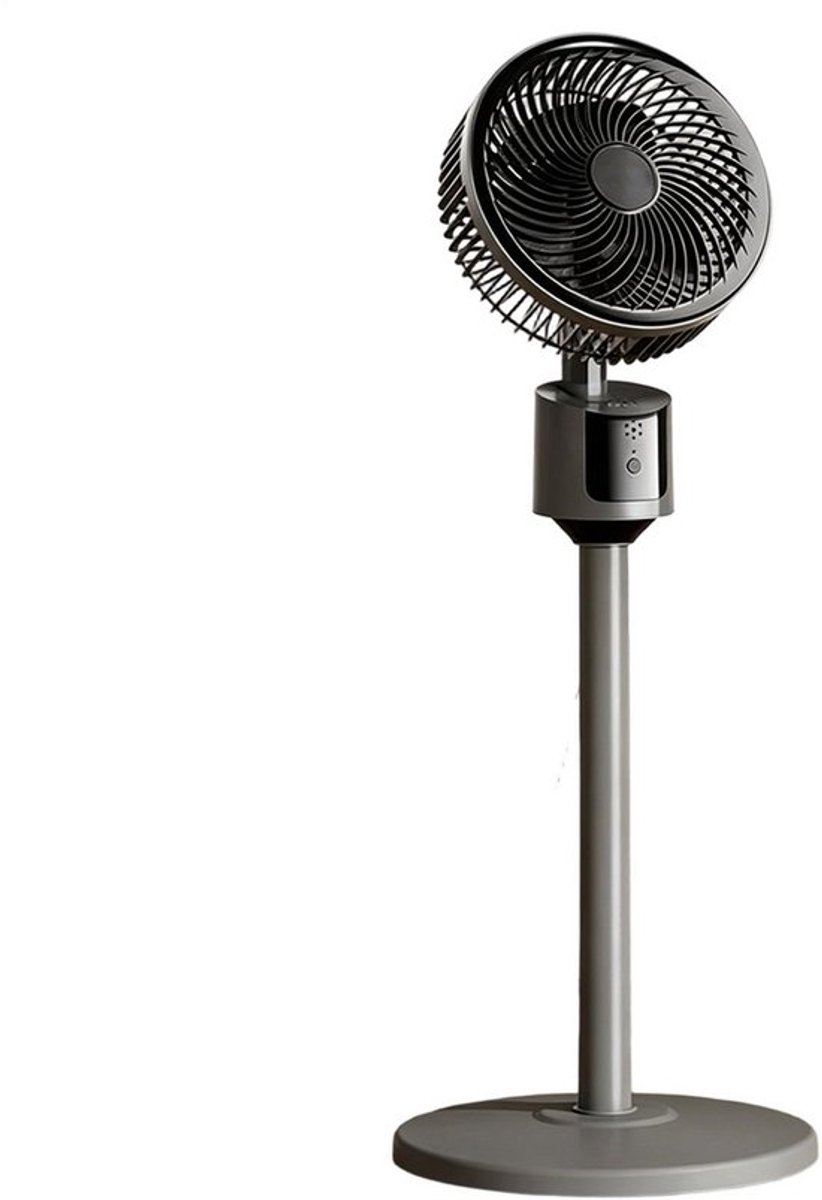 Casalora® Staande ventilator - 80 cm USB-aangedreven grote vloerventilator, krachtige koeling voor thuis, woonkamer en kantoor, robuuste luchtcirculatieventilator voor studentenkamer, draagbaar indoor/outdoor