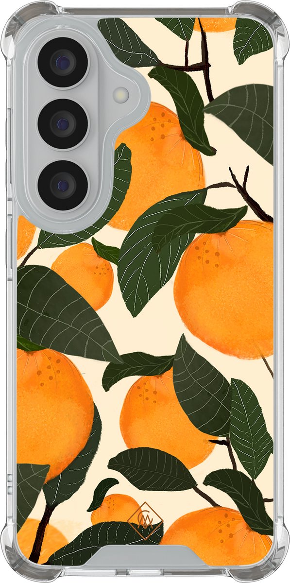 Casimoda® hoesje - Geschikt voor Samsung Galaxy S26 Plus - Orange Garden - Shockproof case - Extra sterk - TPU/polycarbonaat - Multi, Transparant