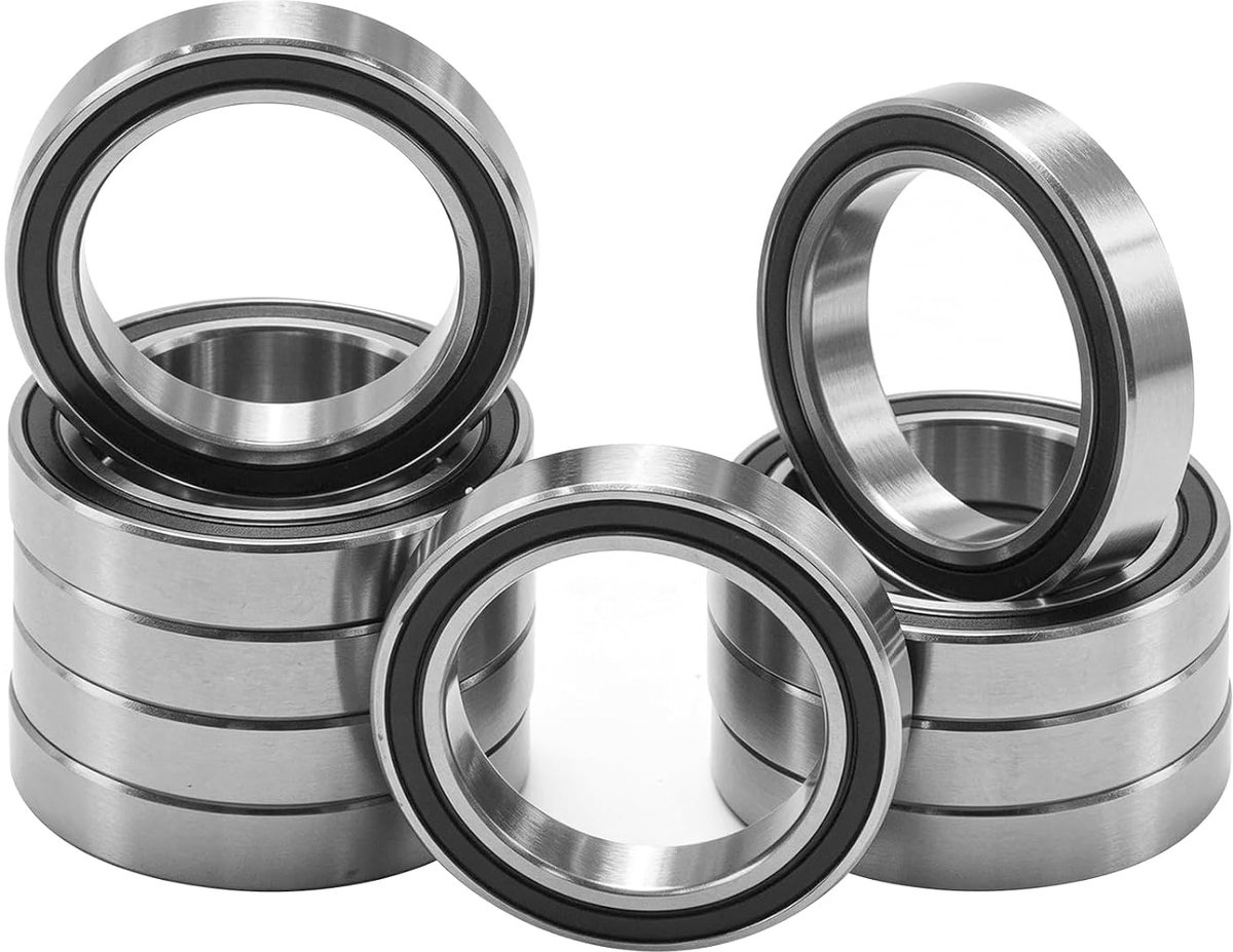 Hoypeyfiy 10 stuks kogellagers met dubbele lipafdichting, 6702-2RS lagers, 15 x 21 x 4 mm voor mechanische apparaten - ShopVlot