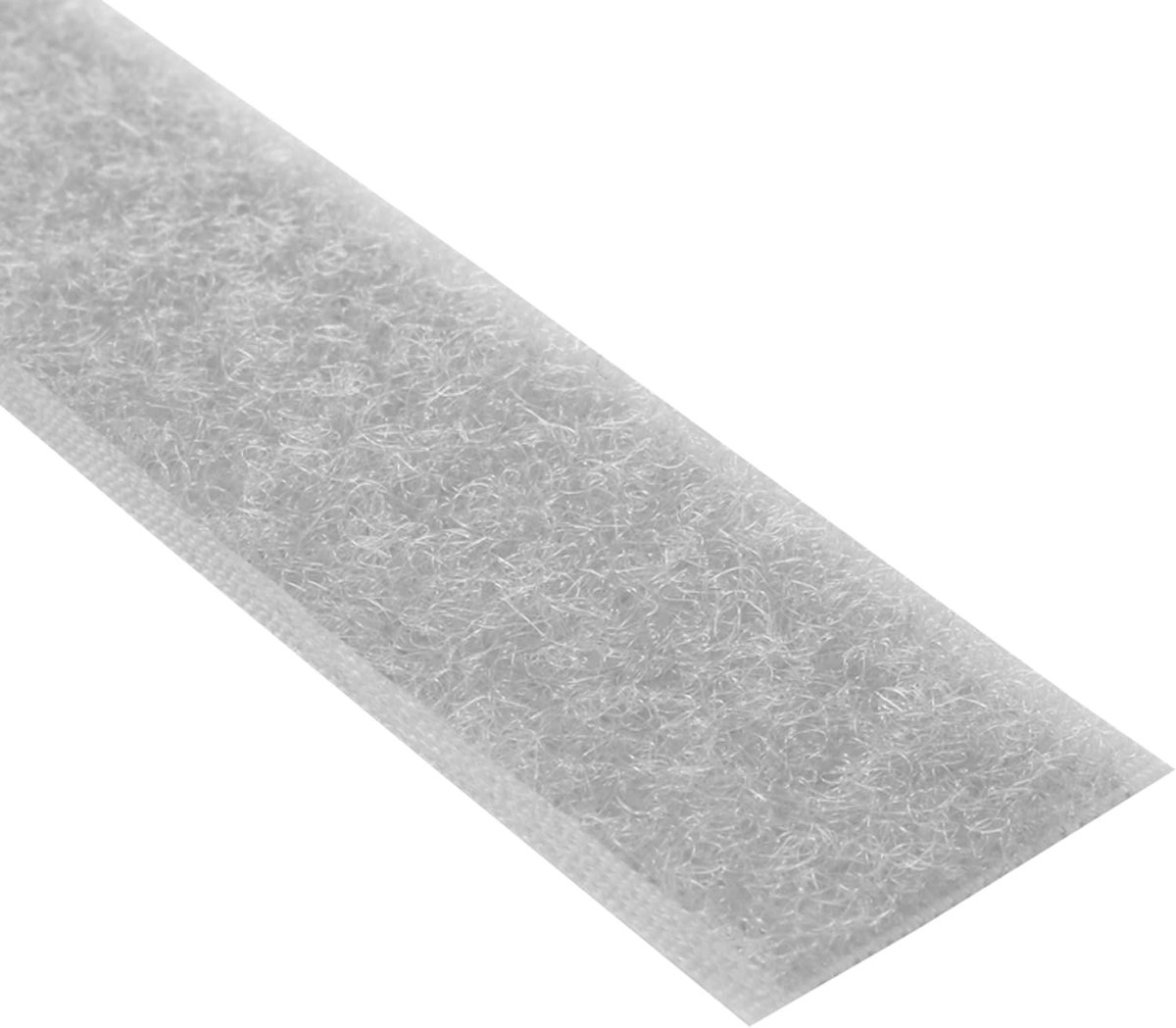 Klebeshop24 Tape, Loop Tape, Self-Adhesive, Loop Side Only, Colour, Length, Choice of Width/Light Grey, 20 mm x 3 m - ShopVlot
