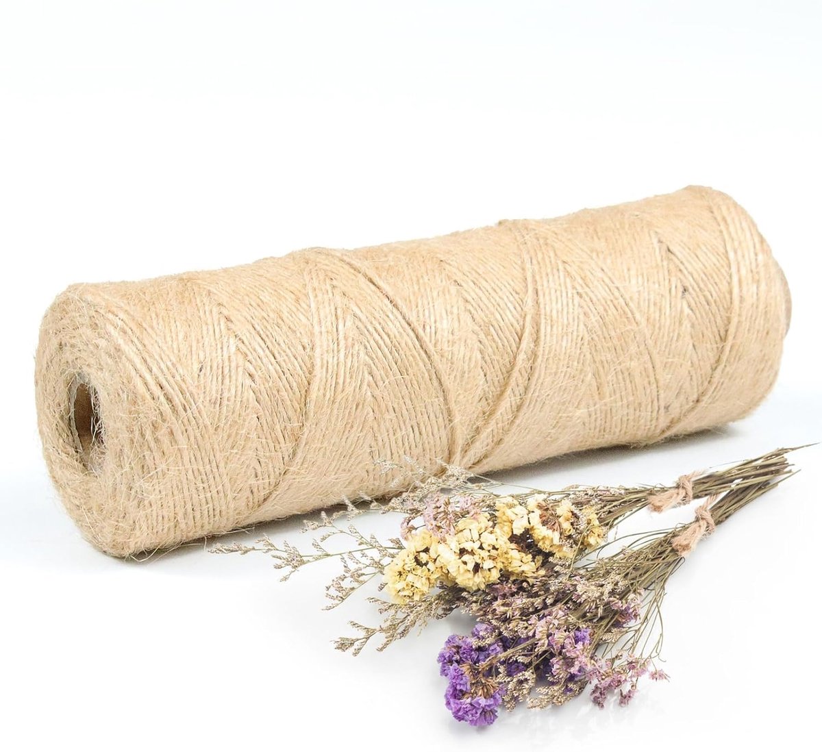 Jute touw - 200 m - 1 mm jute garen - natuurlijk jute touw - jute band voor tuinbenodigdheden - om cadeau te verpakken - decoratie - jute touw