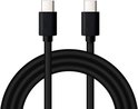 Zwarte Samsung USB-C naar USB-C oplaadkabel, 1,8 m.