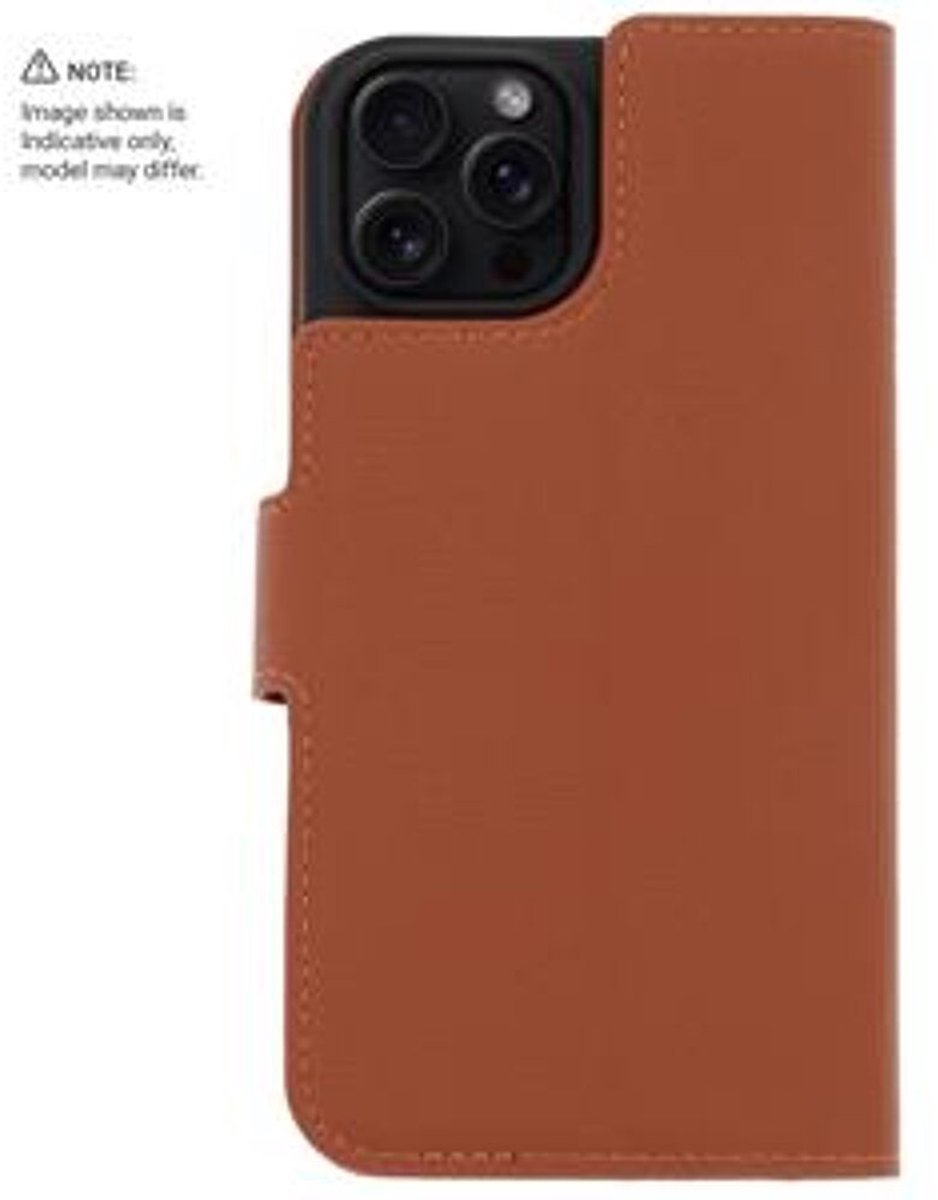 Wallet Case - Brown, Apple iPhone 16 Plus