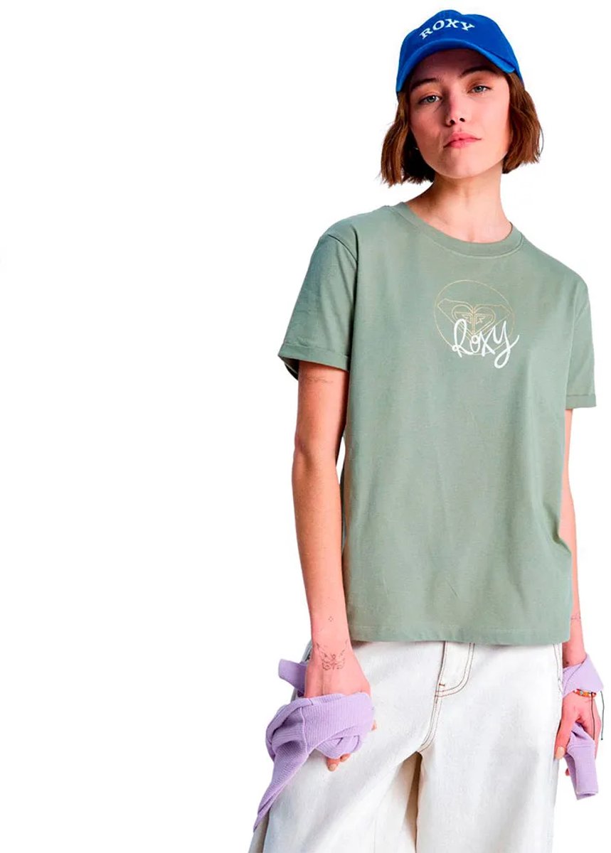 Roxy Vl Ocean Regular Co T-shirt Met Korte Mouwen Groen XS Vrouw