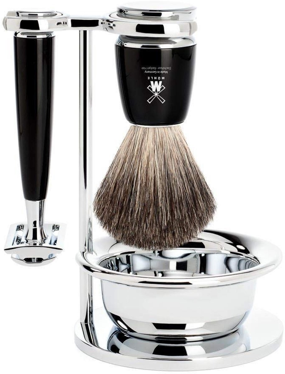 Solidchoice - Scheerset met Scheermes en Scheerkwast
