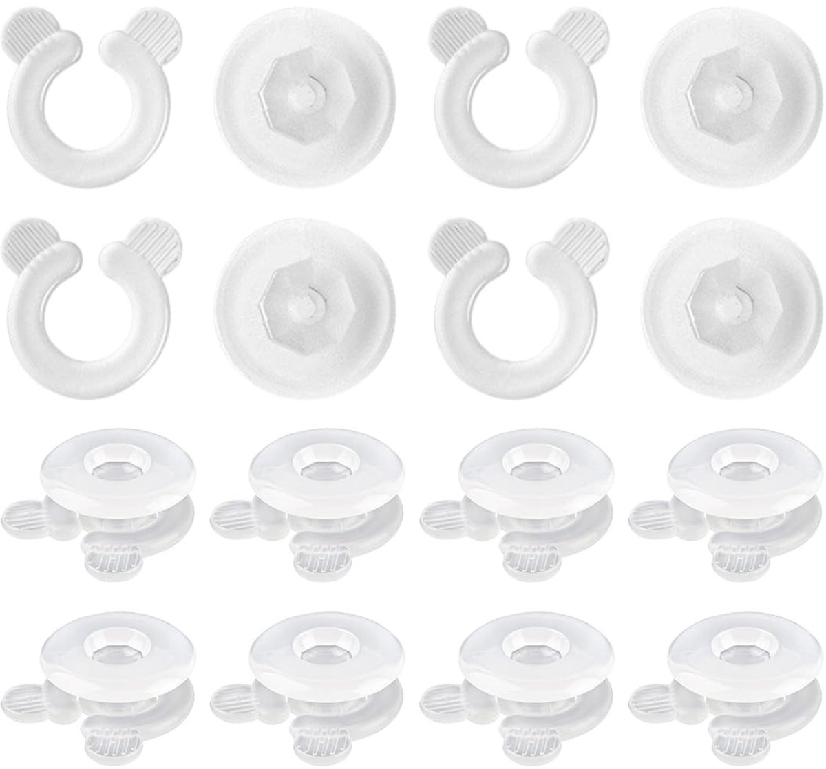 Solidchoice - 12 Stuks Multifunctionele Dekbedovertrekclips - Antislip Clips voor Dekbed Vastzetten