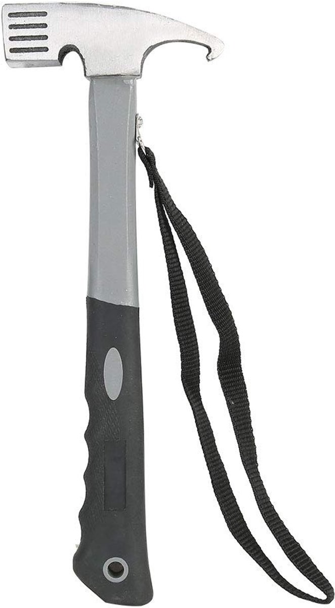 Solidchoice - Multifunctionele Campinghamer met Nageltrekker - 30 x 11 cm