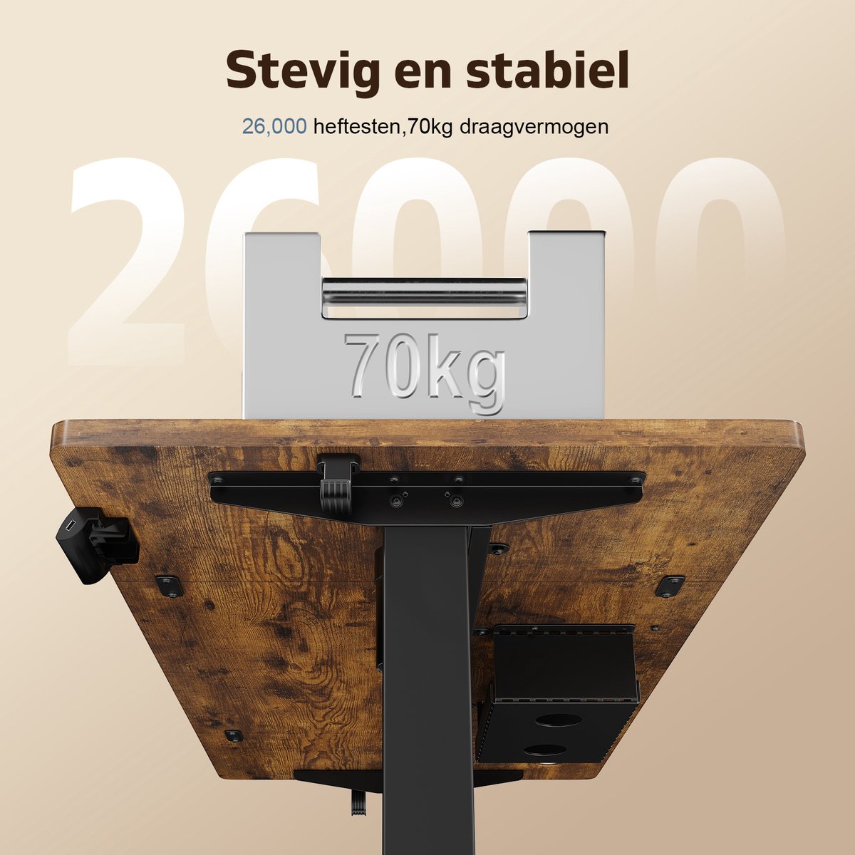 Devoko Elektrisch Zit-Sta Bureau 140x70 cm thumbnail 3