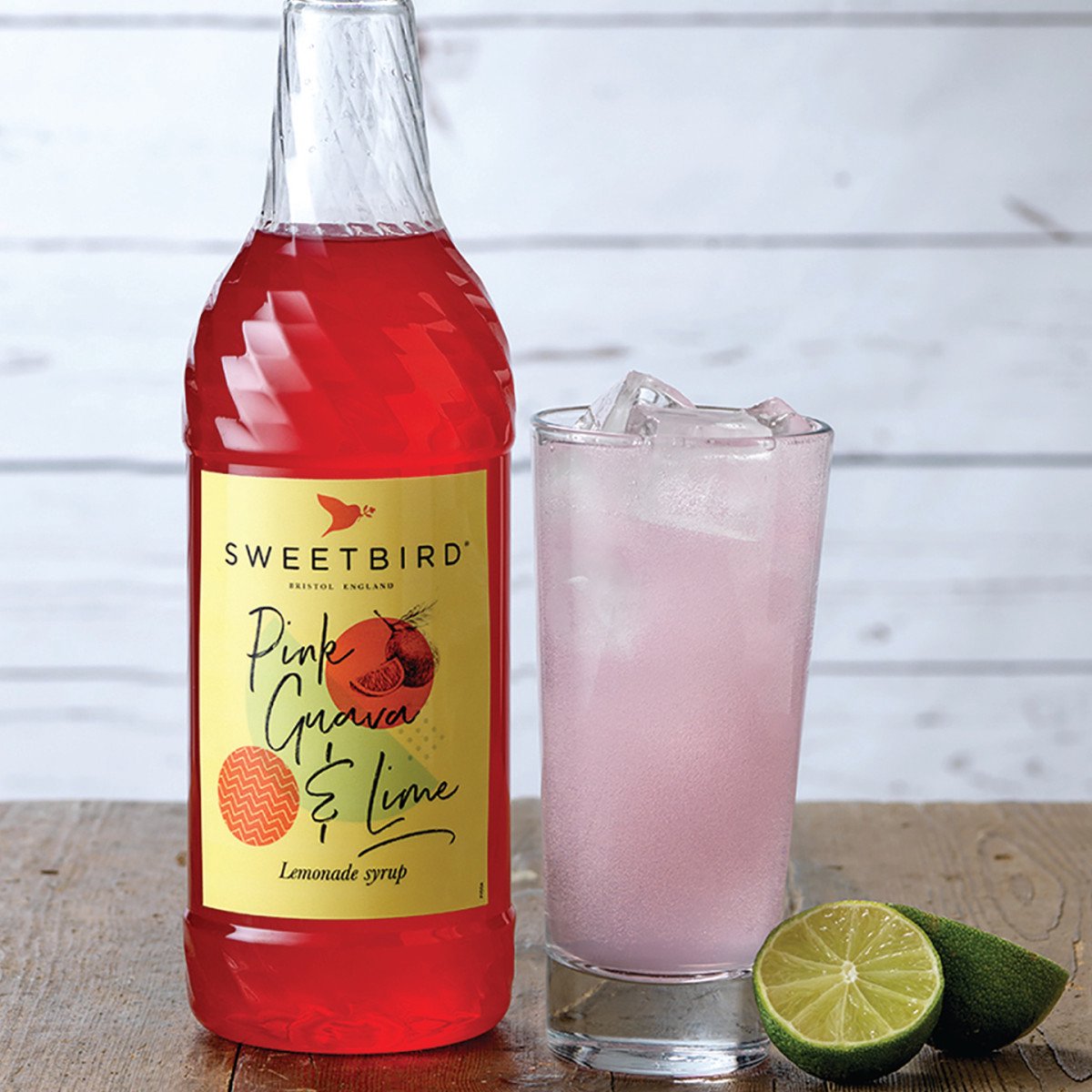 Limonade siropen Sweetbird Pink Guava & Lime Lemonade, 1 l