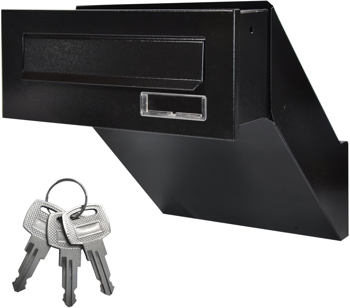 Solidchoice - Wanddoorworp Brievenbus voor Thuis of Op Kantoor, Antiek Zwart Design