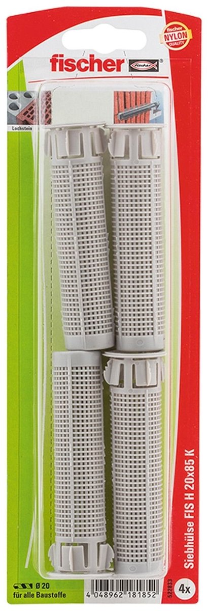 ### OpbouwDe Fischer 4x Ankerhuls FIS H 20x85 K Kunststof - 522833