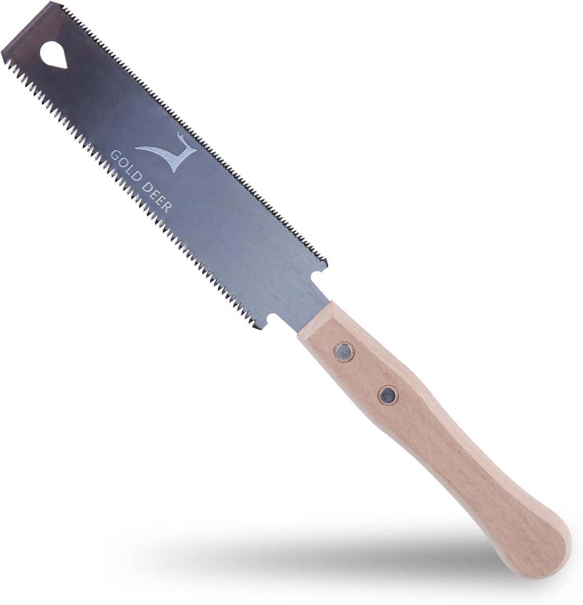 Japanse Handzaag Trekzaag voor Houtbewerking Handgereedschap Dubbele Randen Tuin Trim Zaag 6 Inch SK5 Flexibele Blade Dubbele Rand TPI 17 - 11 Pull Saw voor Craft Hobby DIY Antislip
