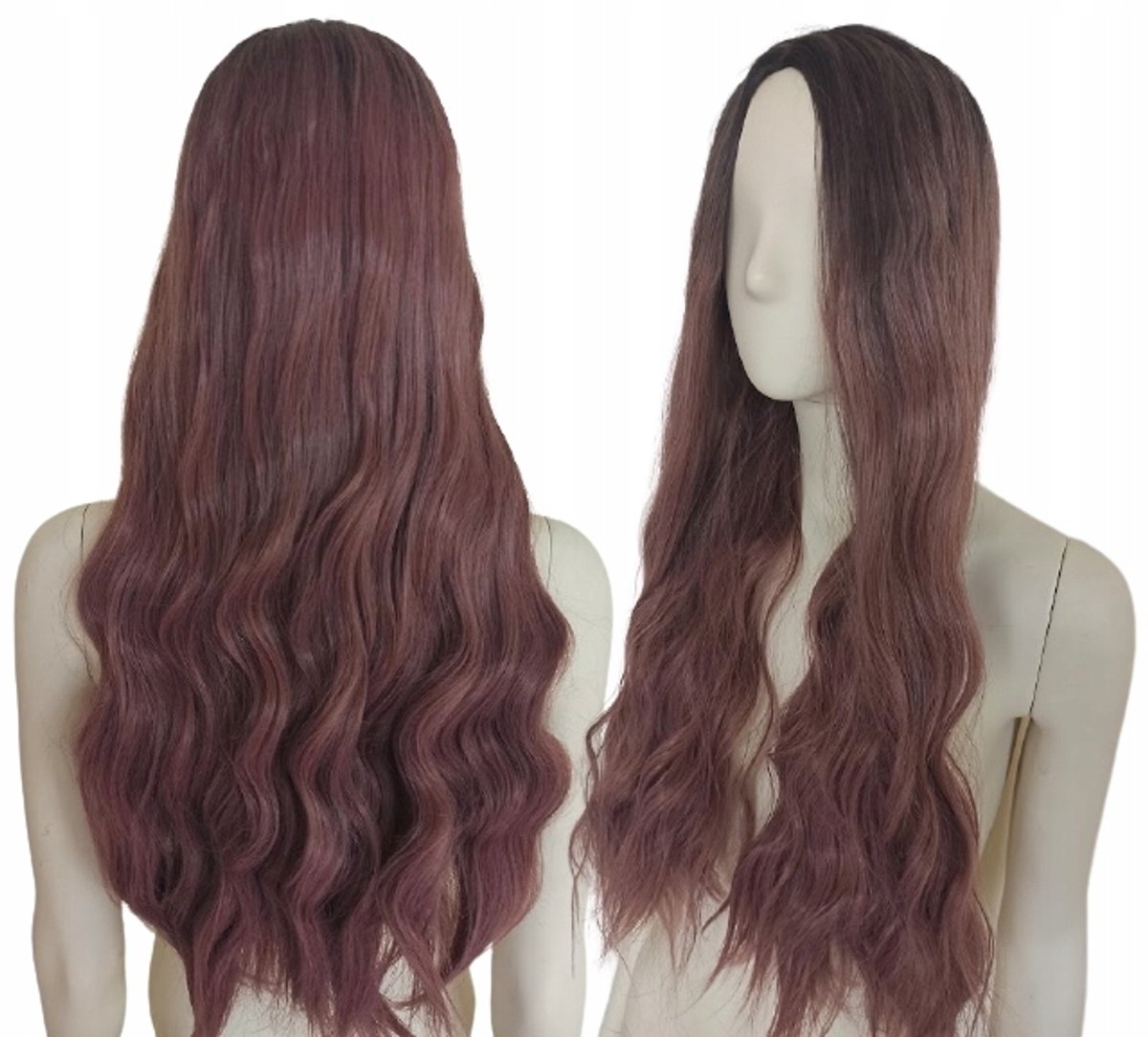 Ombre Pastel Goth Lange Vloer Pruik - Nu met Lokken