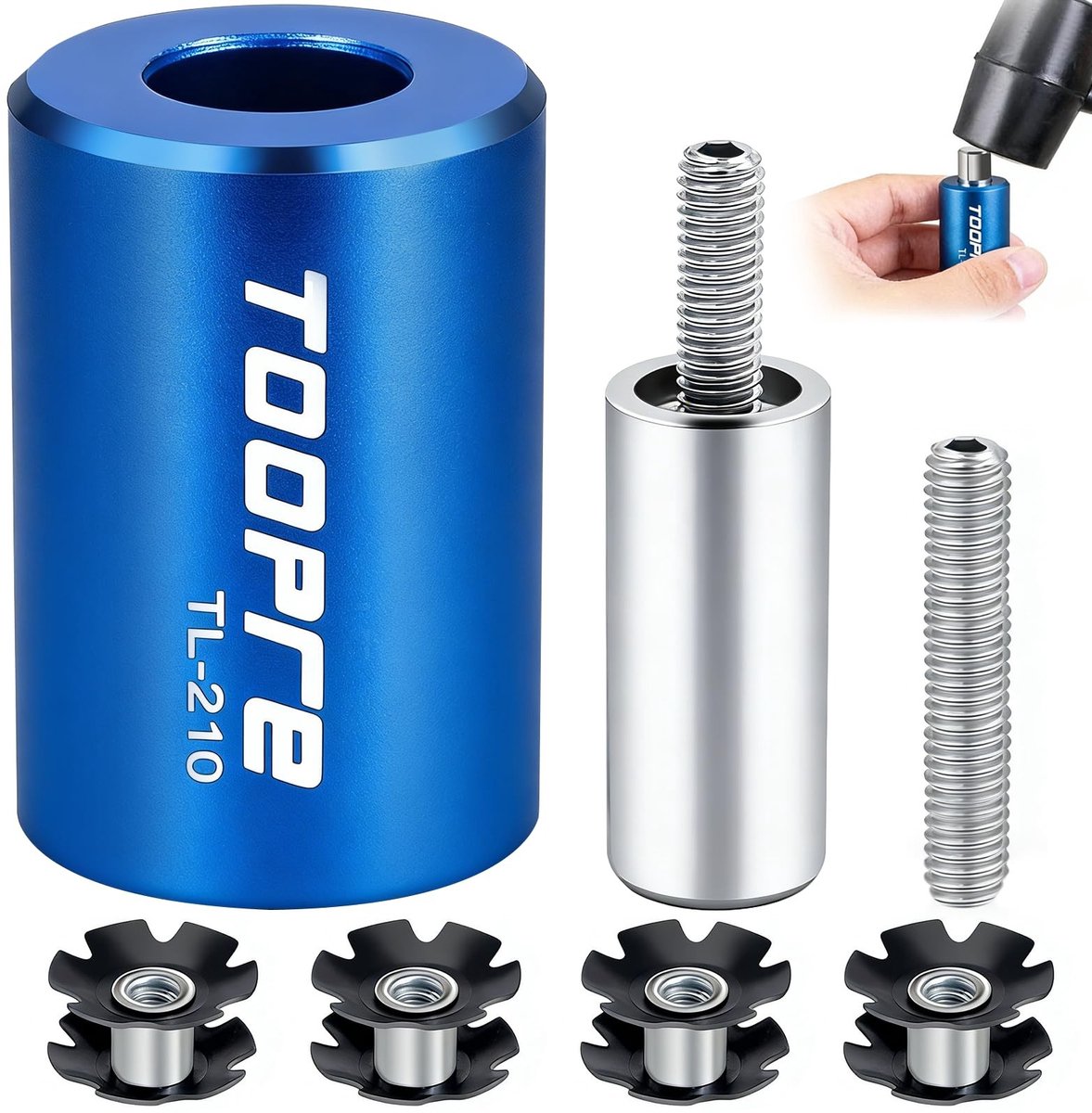 Solidchoice - Fietsvork en Stermoer Headset Accessoireset - Reparatiegereedschap voor Fietsen