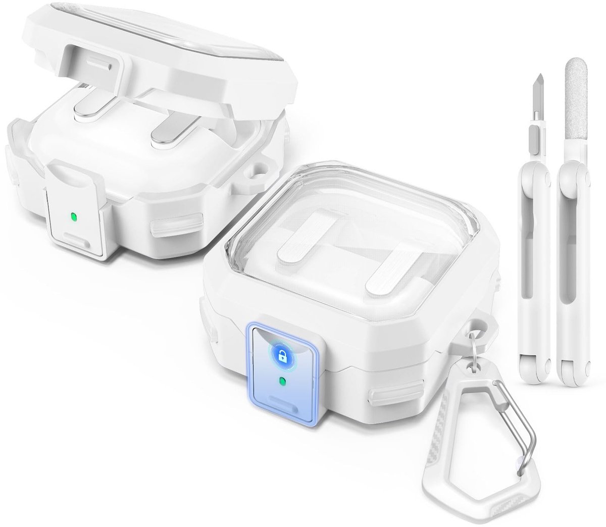 Solidchoice - Transparante Case met Beveiligingsslot voor Galaxy Buds 4 Pro