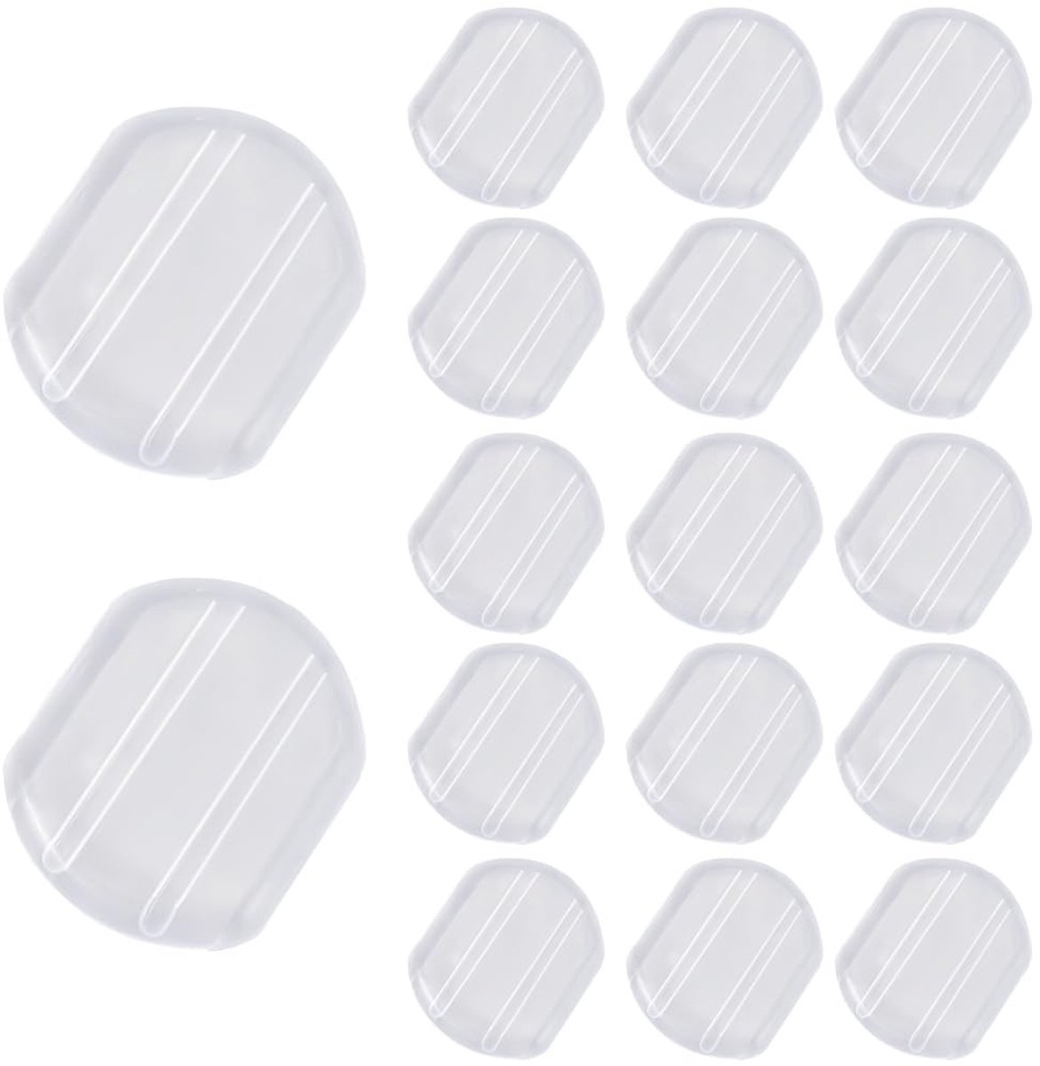Solidchoice - 120 Transparante Oorkussens van Zacht Silicone voor Sieraden