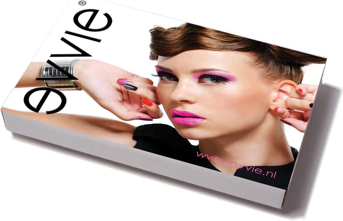 Evvie Deluxe Edition 15-piece make-up brush set bold metals - brushes set black purple gold - ShopVlot