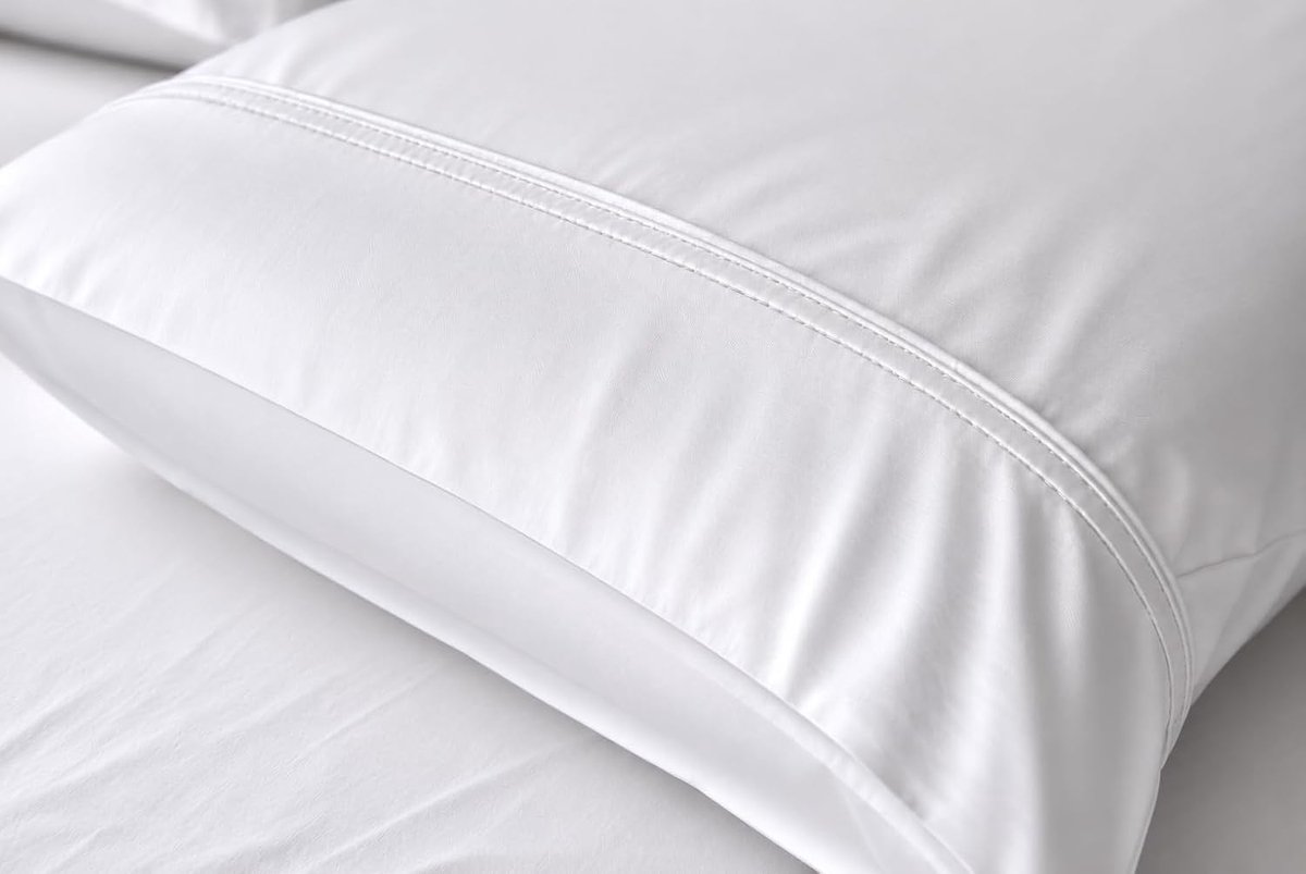 White Bamboo Pillow Cases (50 x 75 cm) - ShopVlot