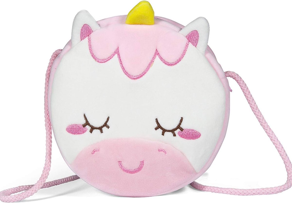 Czemo Little Girls Shoulder Bag Crossbody Bag for Girls Cute Baby Girls Handbang Plush Small Bag Kids Purse Toddler - ShopVlot