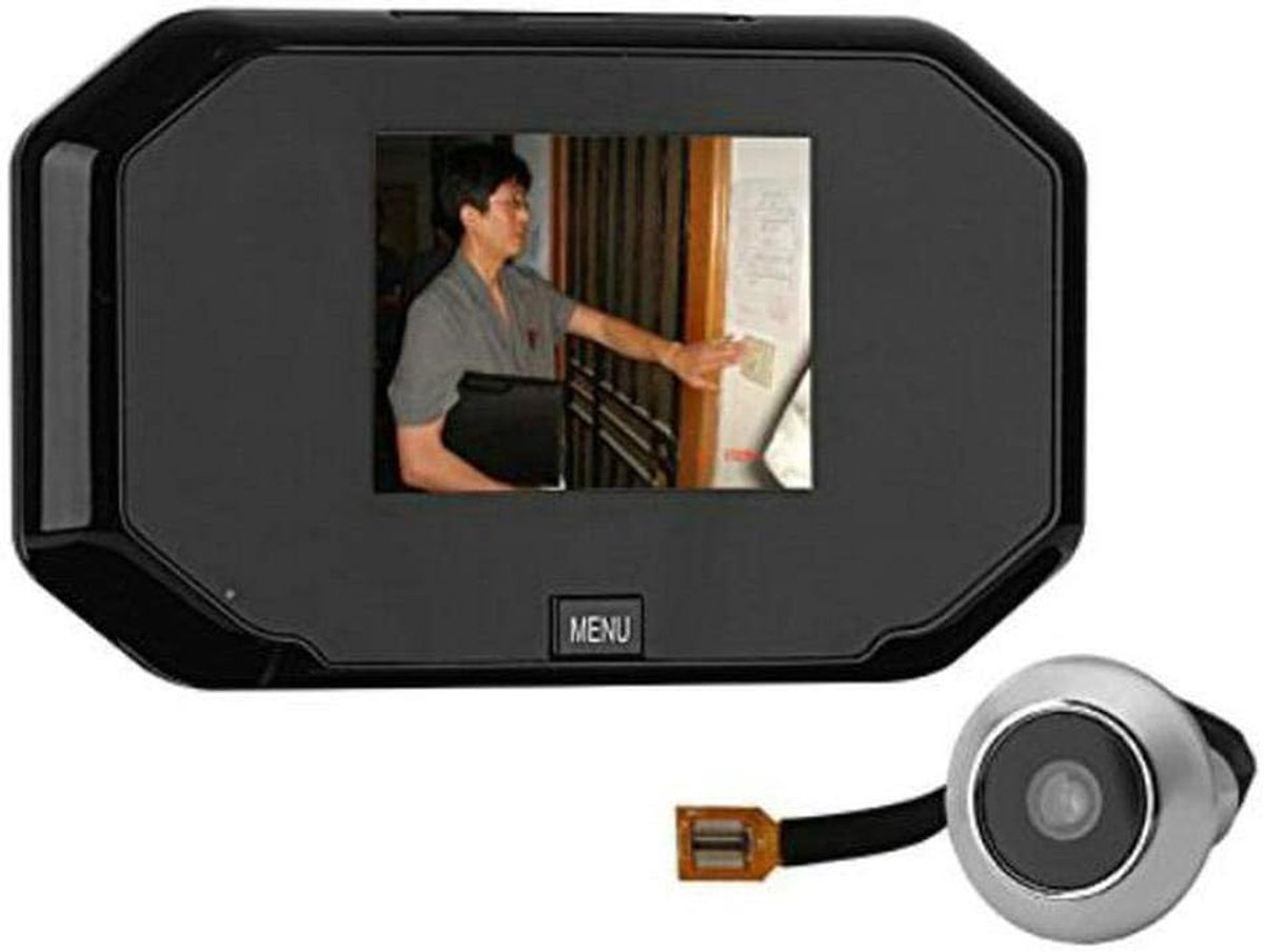 BW Peephole camera - HD 3.0-inch display, 1MP sensor, 145 degree lens, take pictures, 32GB SD card support - ShopVlot