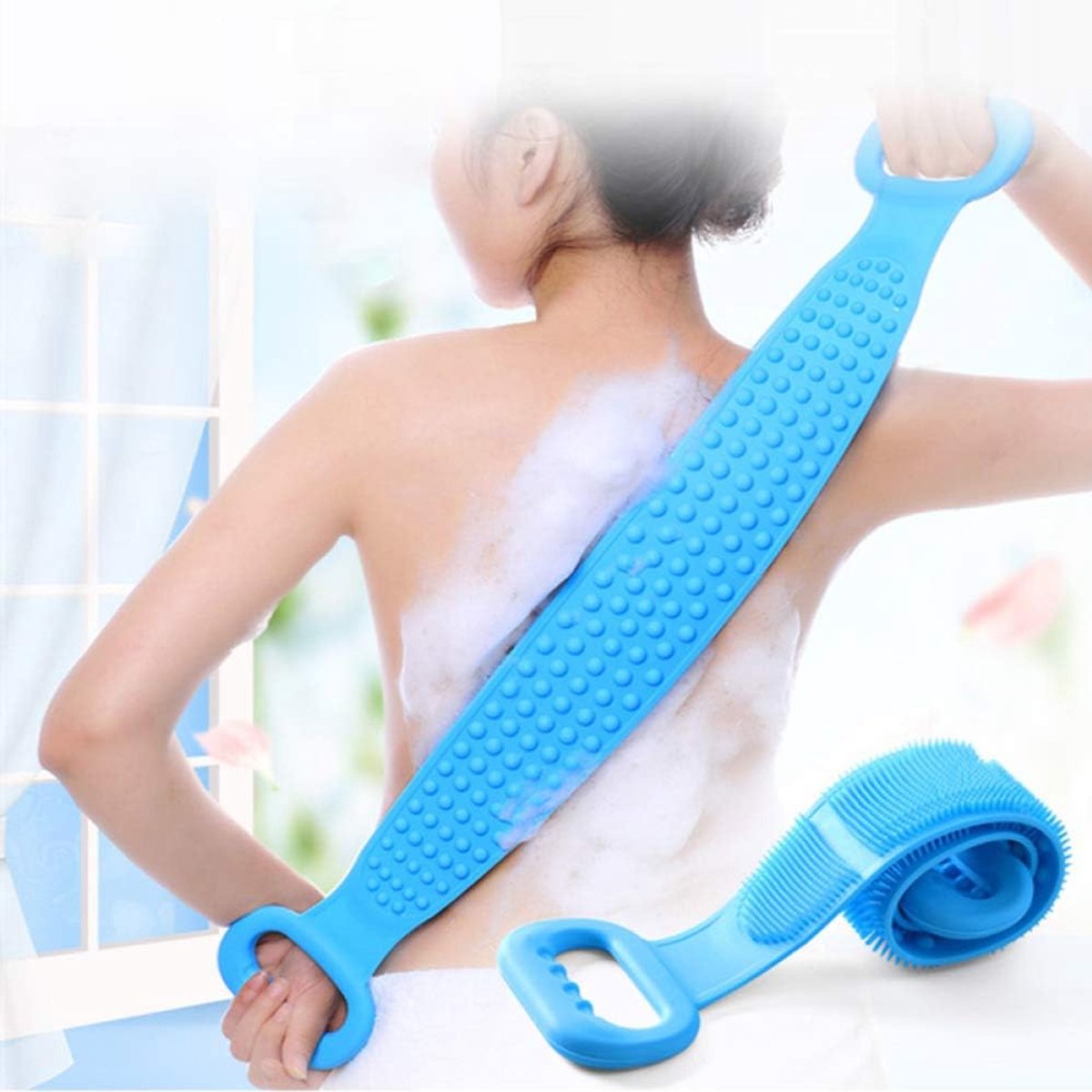 Badhanddoek Wrijven Terug Peeling Exfoliërende Lichaamsmassage Douchewasmachine - ShopVlot