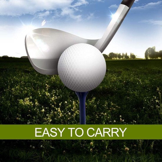Gemengde Golf Tees - 100 Stuks in Diverse Kleuren, 54mm, 70mm, 83mm - Perfect voor Training en Recreatief Spelen van Merkloos — afbeelding 4
