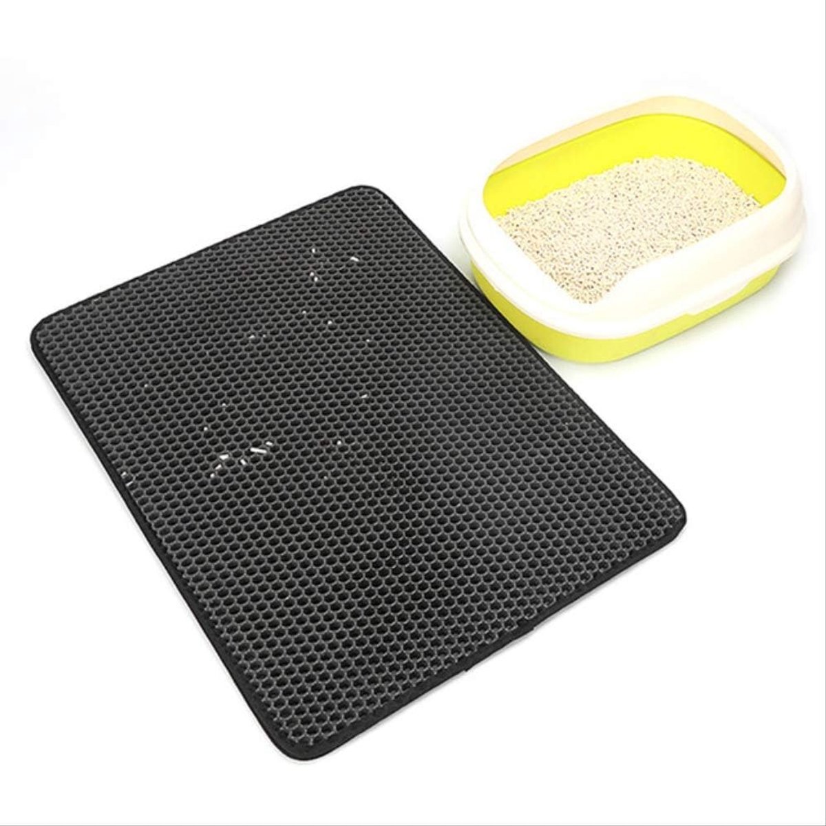 Tappetino Lettiera Gatto Per Gatti Lettiera For Animali Pets Prodotti Per Cuscinetti Puliti Per Gatti Eva Doppio - ShopVlot
