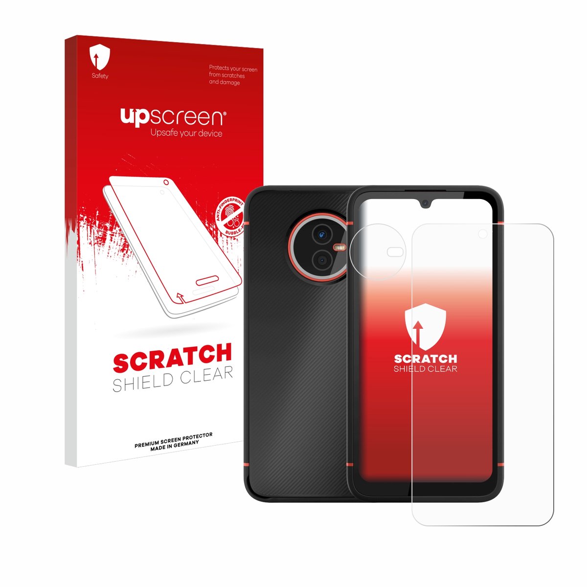 upscreen - Screenprotector voor Gigaset GX4 Pro (Voor+Camera) - Folie Beschermfolie transparant