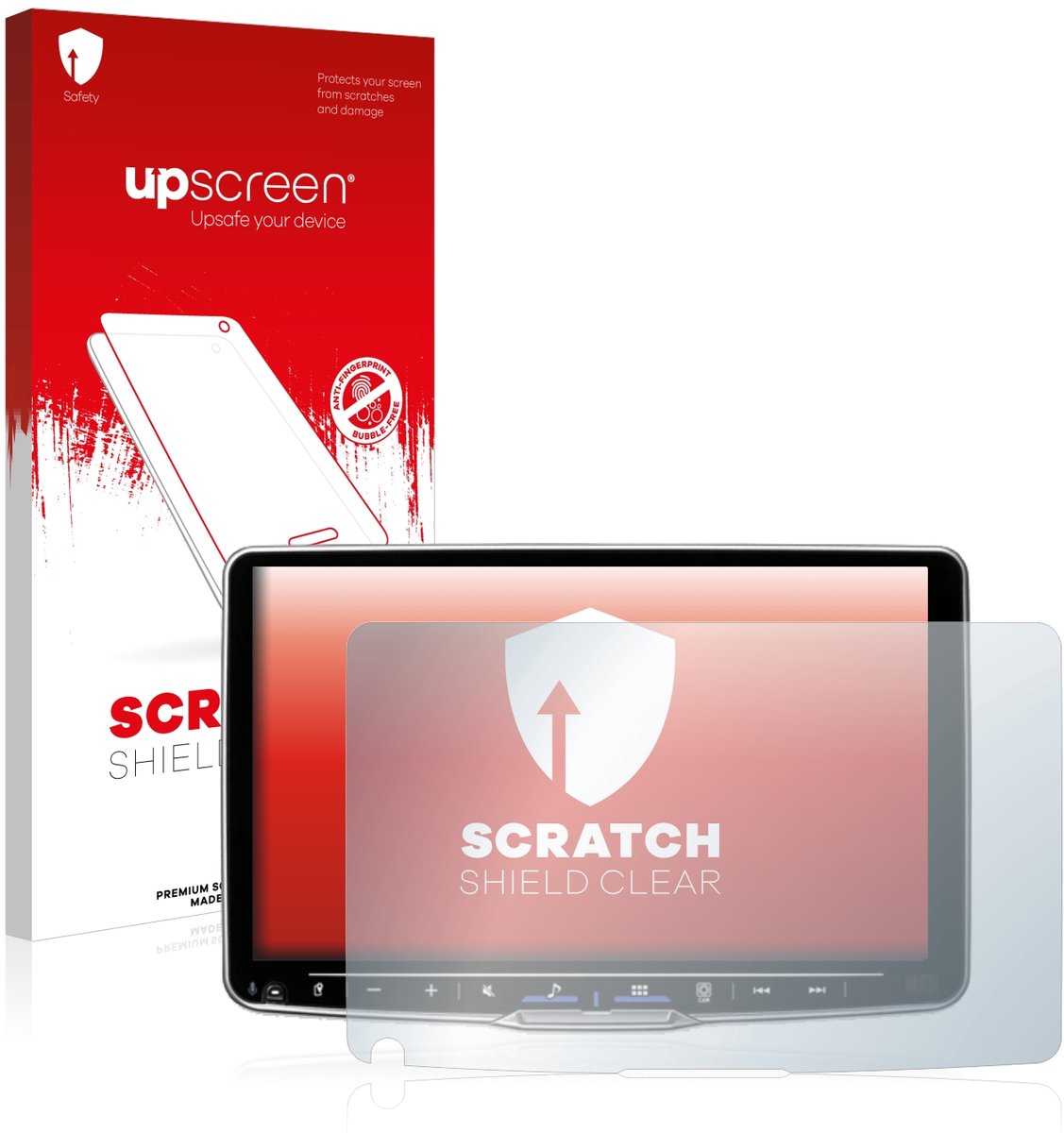 upscreen - Screenprotector voor Alpine iLX-F905D - Folie Beschermfolie transparant
