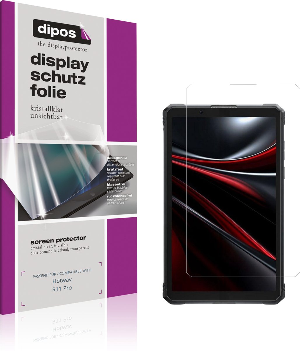 dipos – 2x Beschermfolie geschikt voor Hotwav R11 Pro | Krasbestendige & heldere Screenprotector Ultra-Thin