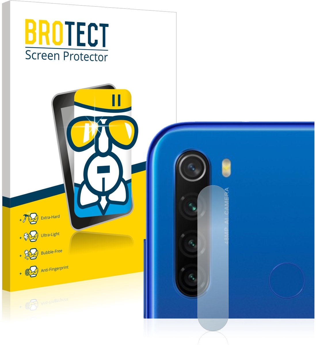 Screenprotector voor Xiaomi Redmi Note 8T (ALLEEN Camera Lens) Beschermglas transparant